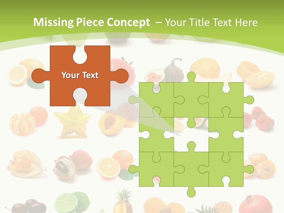 Apple Collage Pineapple PowerPoint Template