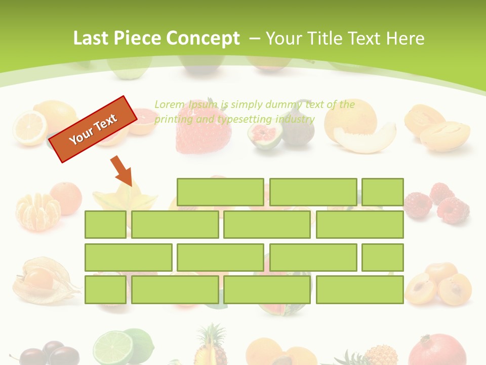 Apple Collage Pineapple PowerPoint Template