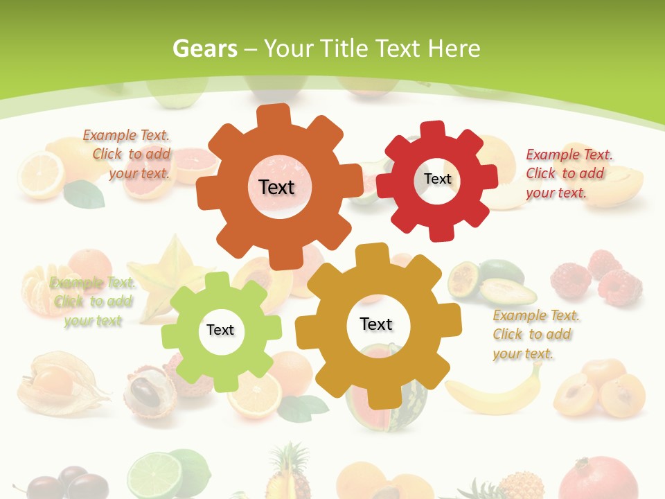 Apple Collage Pineapple PowerPoint Template