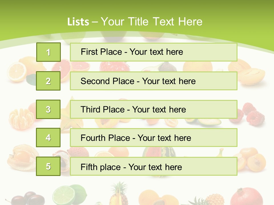 Apple Collage Pineapple PowerPoint Template