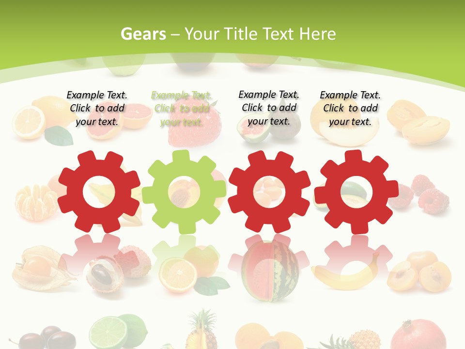 Apple Collage Pineapple PowerPoint Template