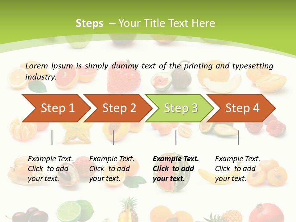 Apple Collage Pineapple PowerPoint Template