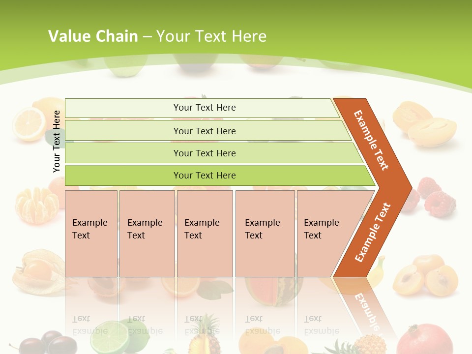 Apple Collage Pineapple PowerPoint Template