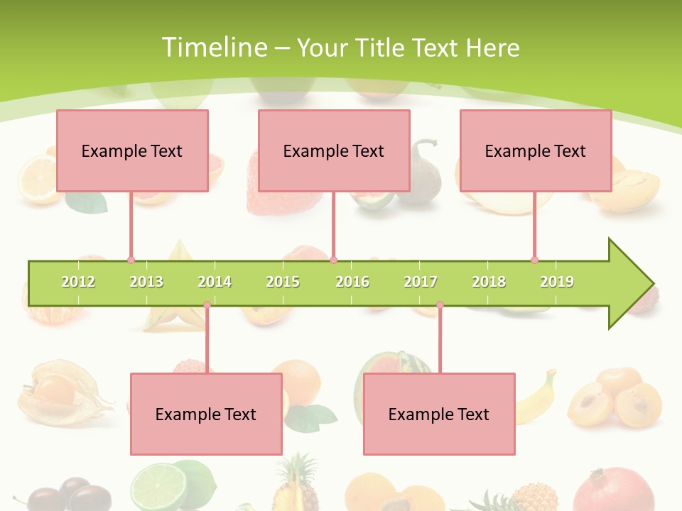 Apple Collage Pineapple PowerPoint Template