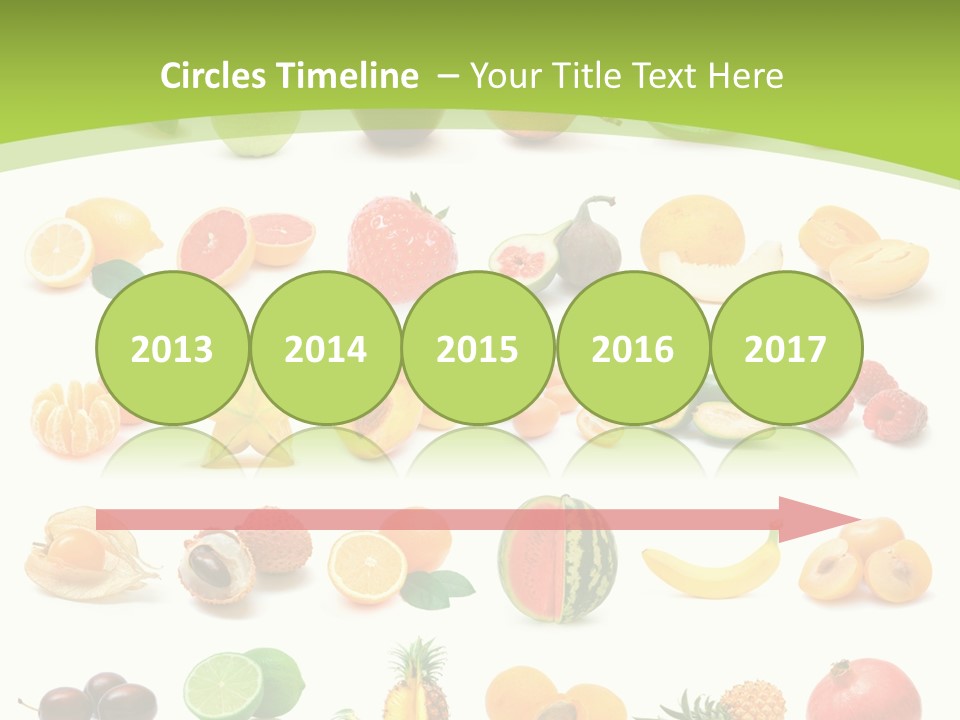 Apple Collage Pineapple PowerPoint Template