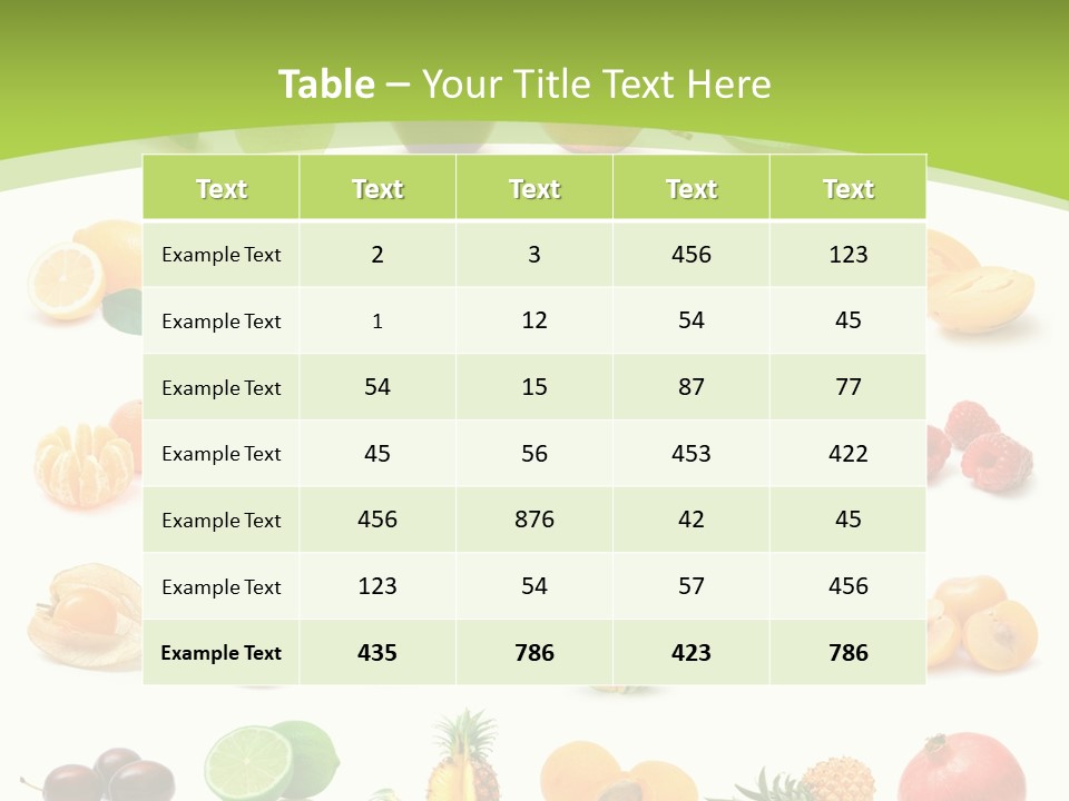 Apple Collage Pineapple PowerPoint Template