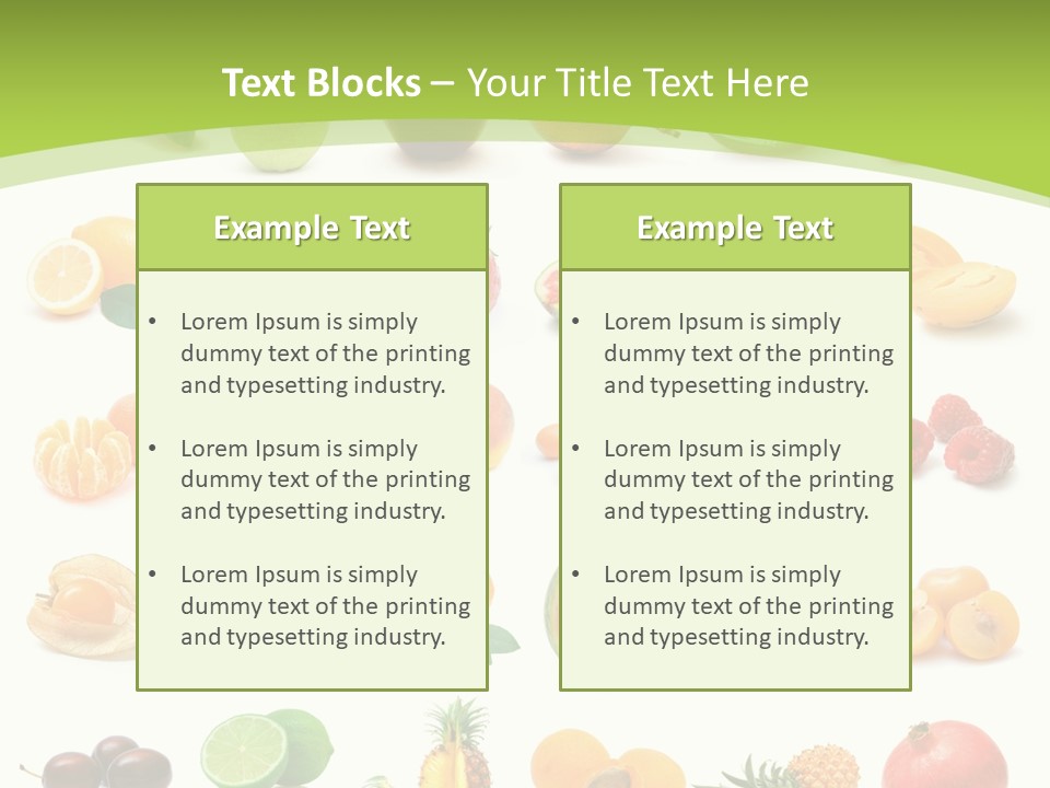 Apple Collage Pineapple PowerPoint Template