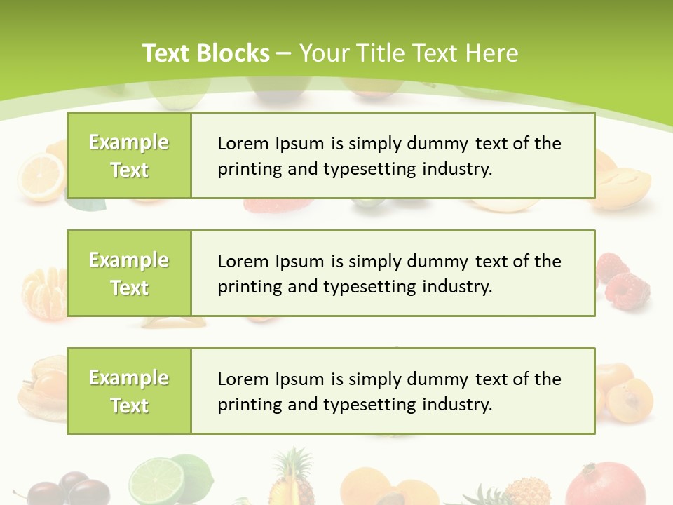 Apple Collage Pineapple PowerPoint Template