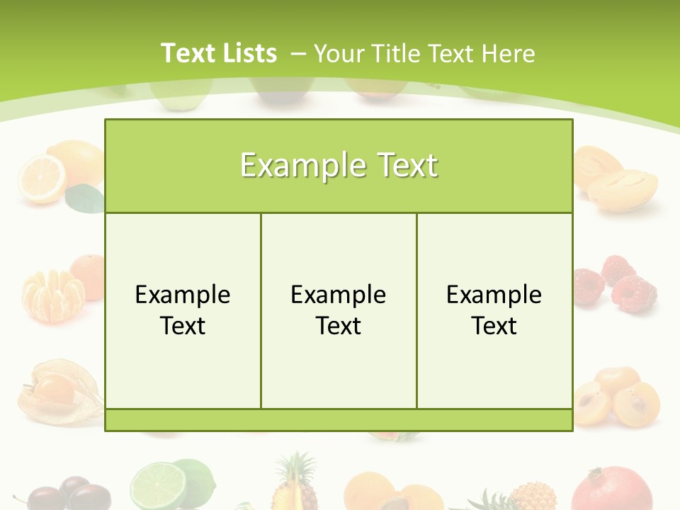 Apple Collage Pineapple PowerPoint Template