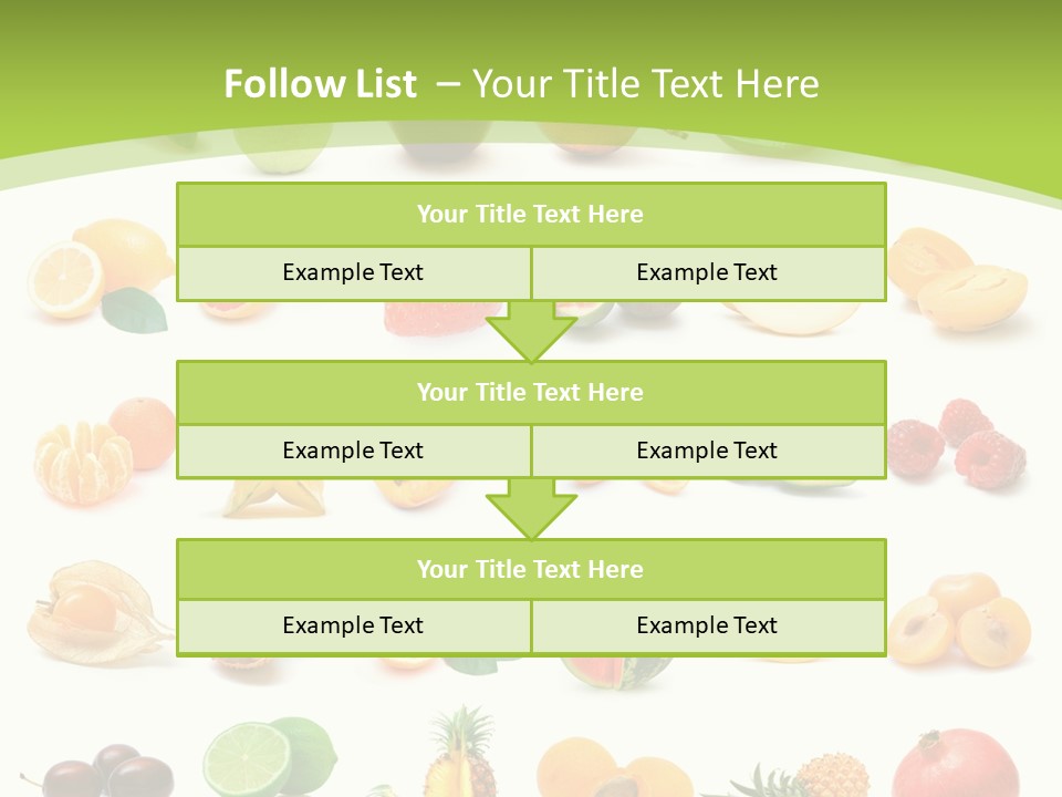 Apple Collage Pineapple PowerPoint Template
