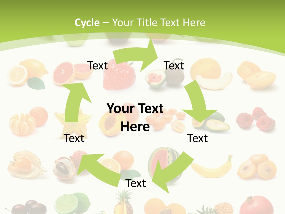 Apple Collage Pineapple PowerPoint Template