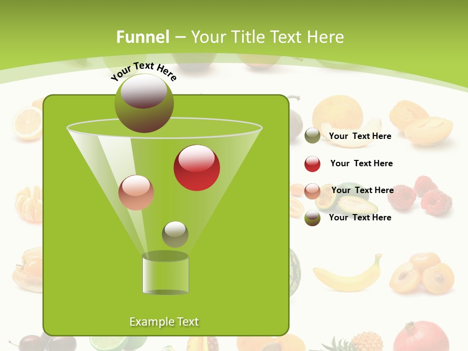 Apple Collage Pineapple PowerPoint Template