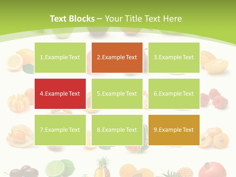 Apple Collage Pineapple PowerPoint Template