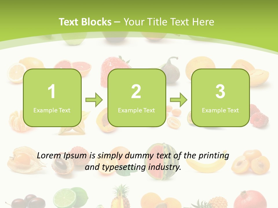 Apple Collage Pineapple PowerPoint Template