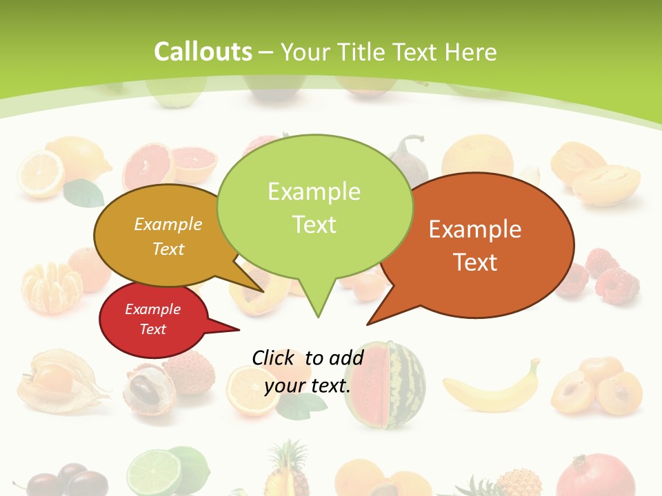 Apple Collage Pineapple PowerPoint Template