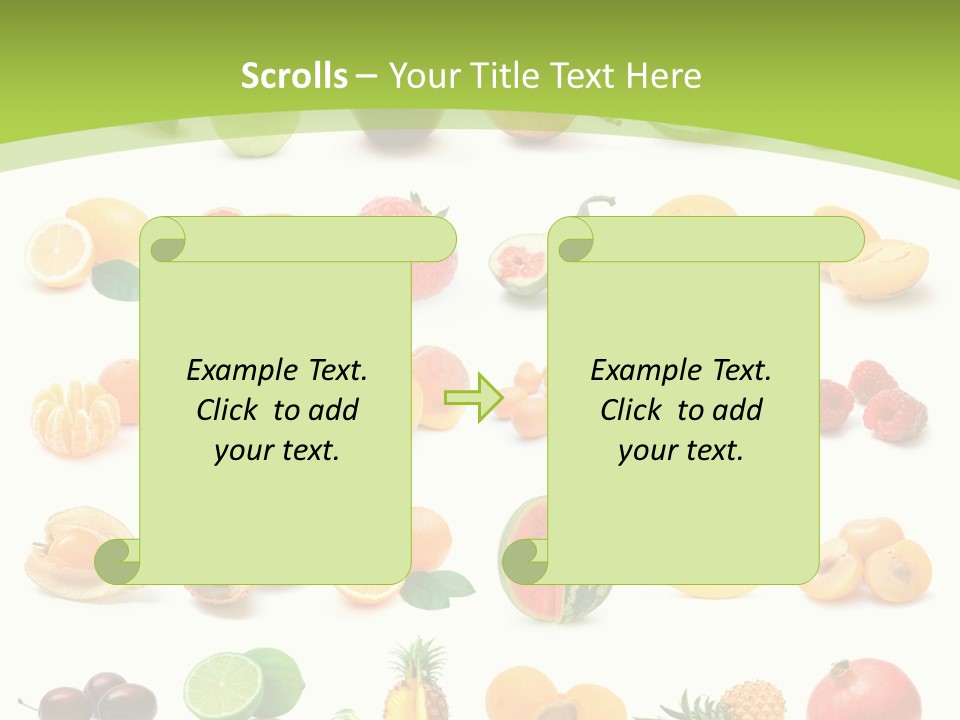 Apple Collage Pineapple PowerPoint Template