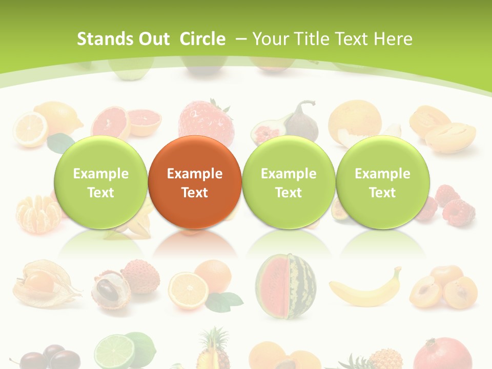 Apple Collage Pineapple PowerPoint Template