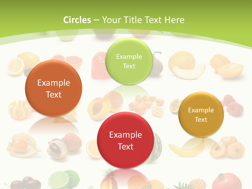 Apple Collage Pineapple PowerPoint Template