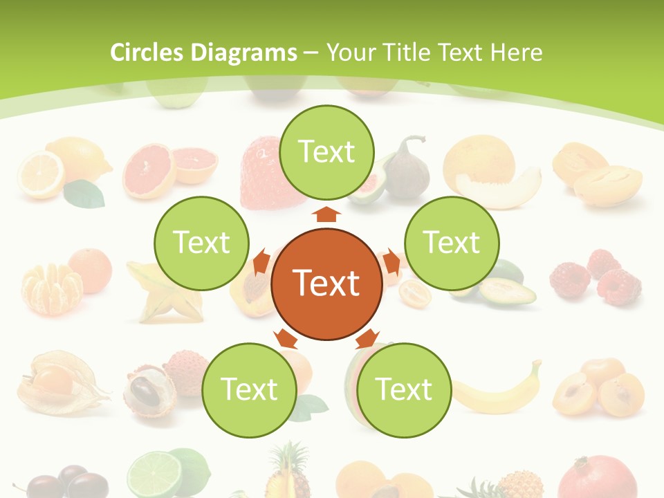 Apple Collage Pineapple PowerPoint Template