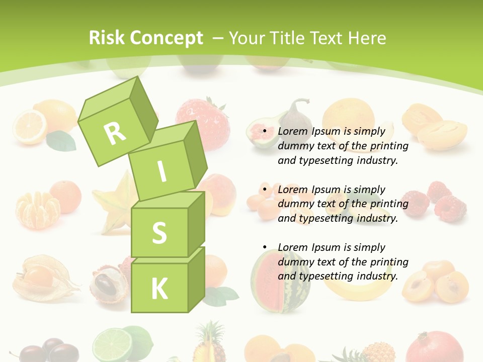 Apple Collage Pineapple PowerPoint Template