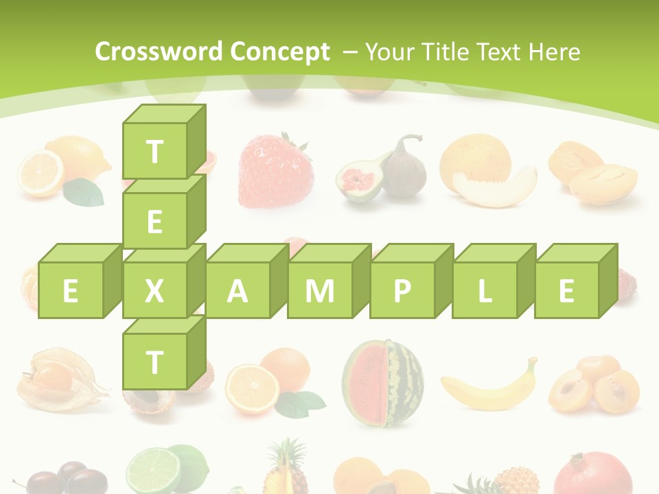 Apple Collage Pineapple PowerPoint Template