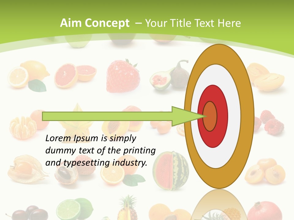 Apple Collage Pineapple PowerPoint Template