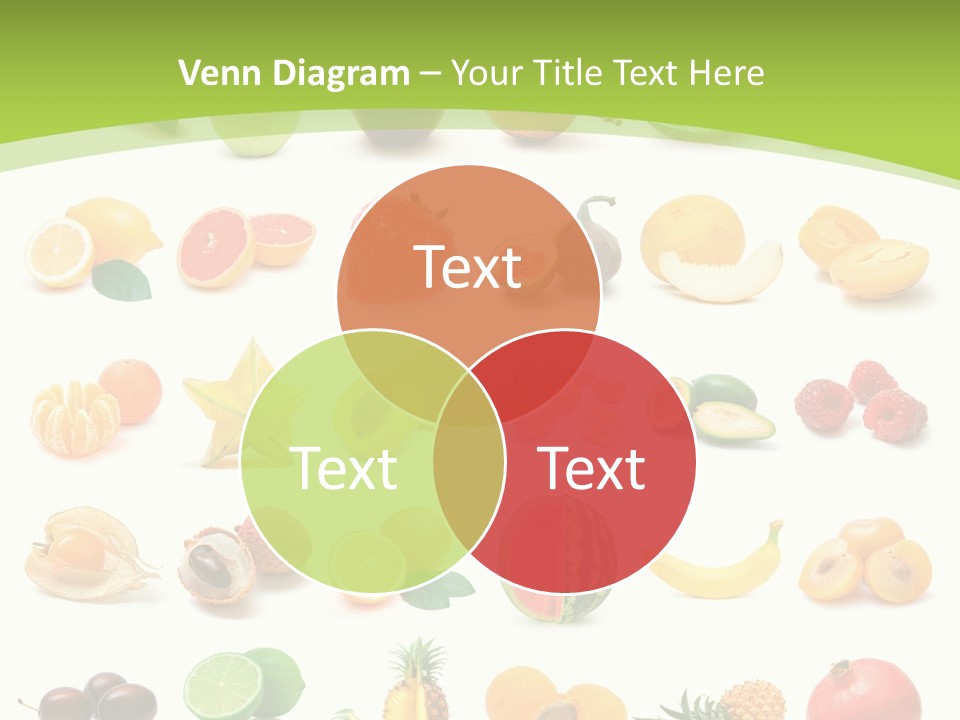 Apple Collage Pineapple PowerPoint Template