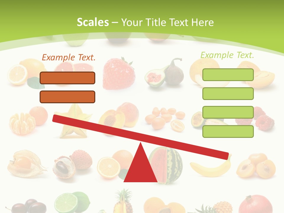 Apple Collage Pineapple PowerPoint Template