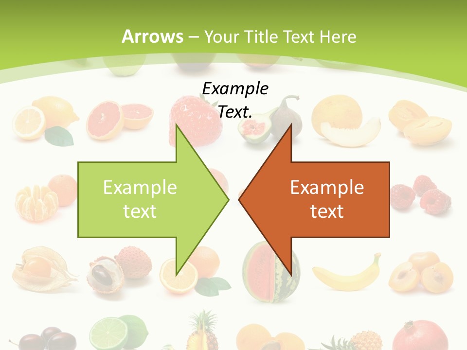 Apple Collage Pineapple PowerPoint Template