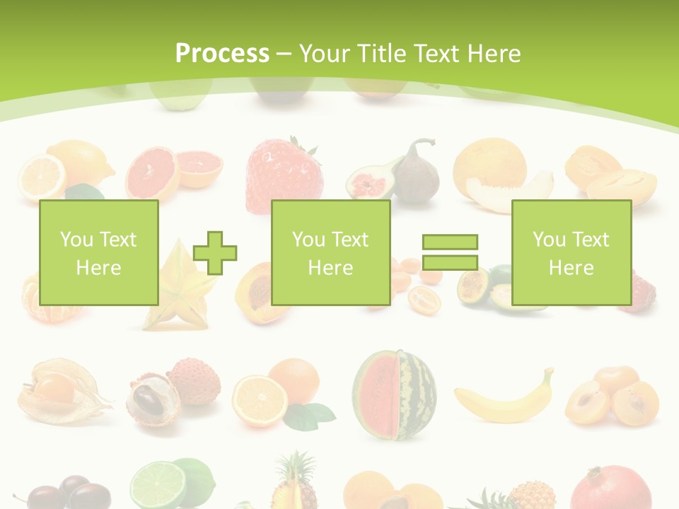 Apple Collage Pineapple PowerPoint Template