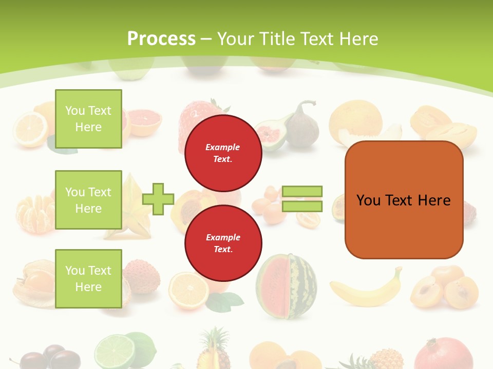 Apple Collage Pineapple PowerPoint Template