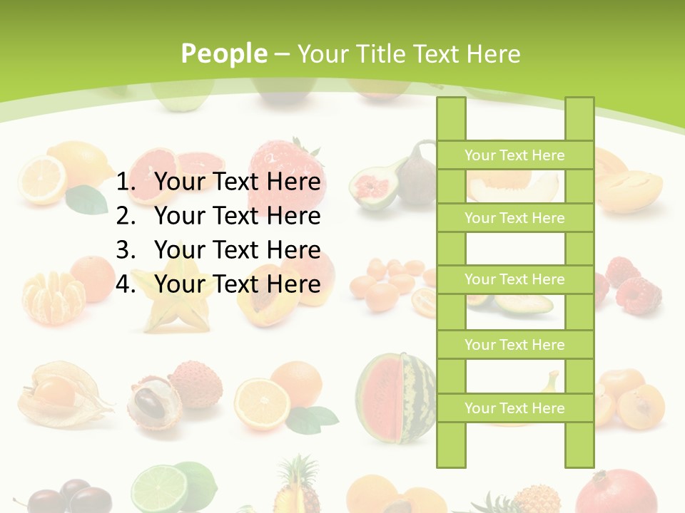 Apple Collage Pineapple PowerPoint Template