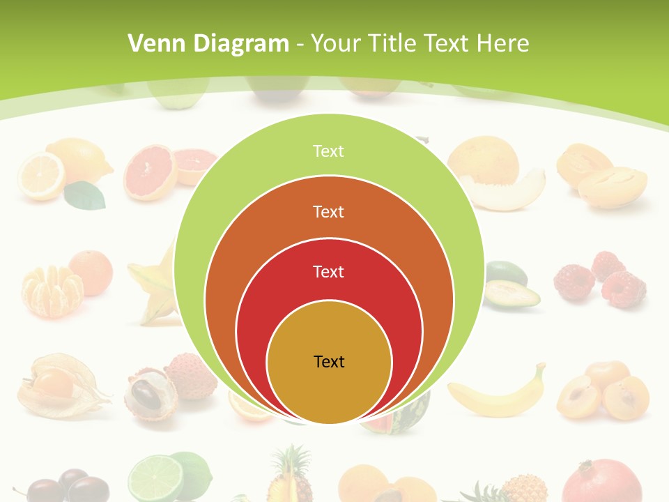 Apple Collage Pineapple PowerPoint Template