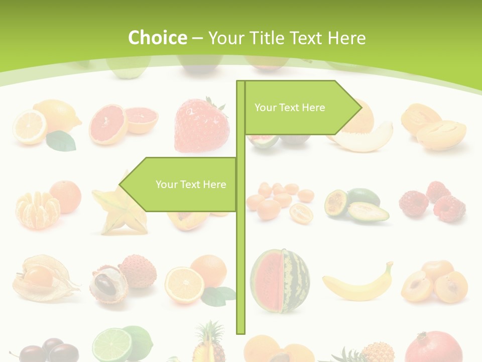 Apple Collage Pineapple PowerPoint Template