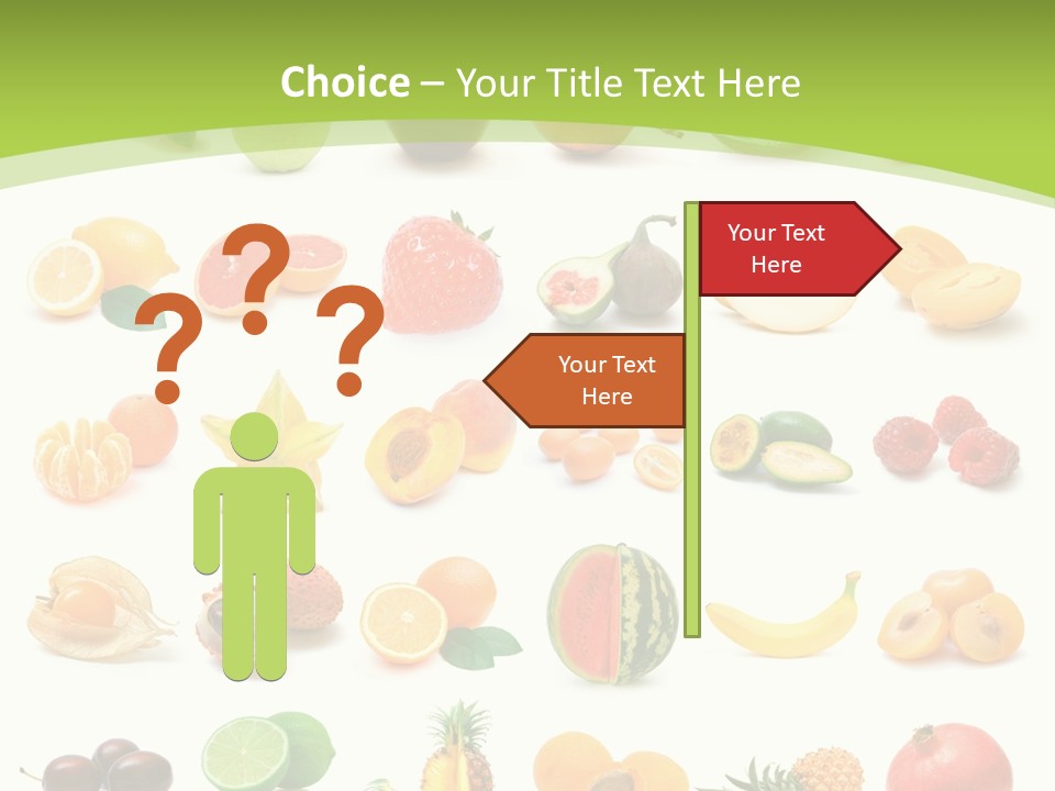 Apple Collage Pineapple PowerPoint Template