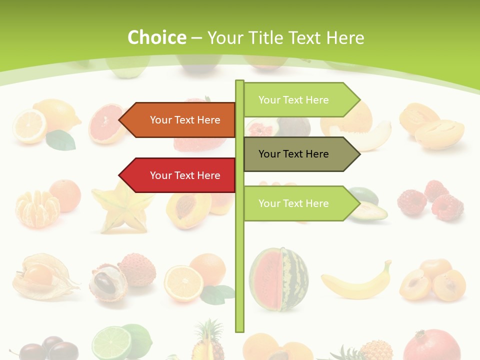 Apple Collage Pineapple PowerPoint Template