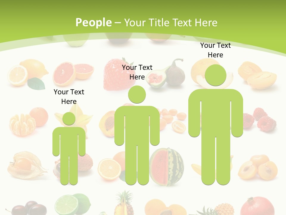 Apple Collage Pineapple PowerPoint Template