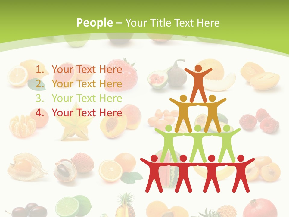 Apple Collage Pineapple PowerPoint Template