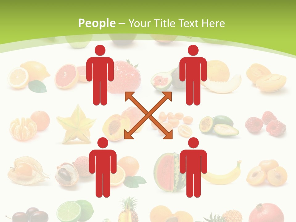 Apple Collage Pineapple PowerPoint Template