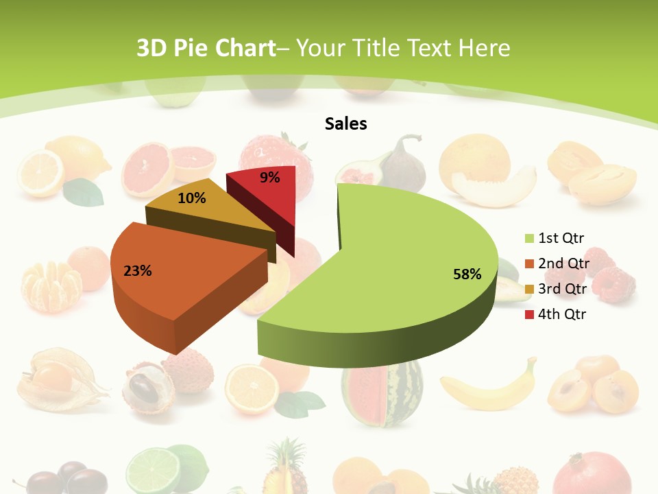 Apple Collage Pineapple PowerPoint Template