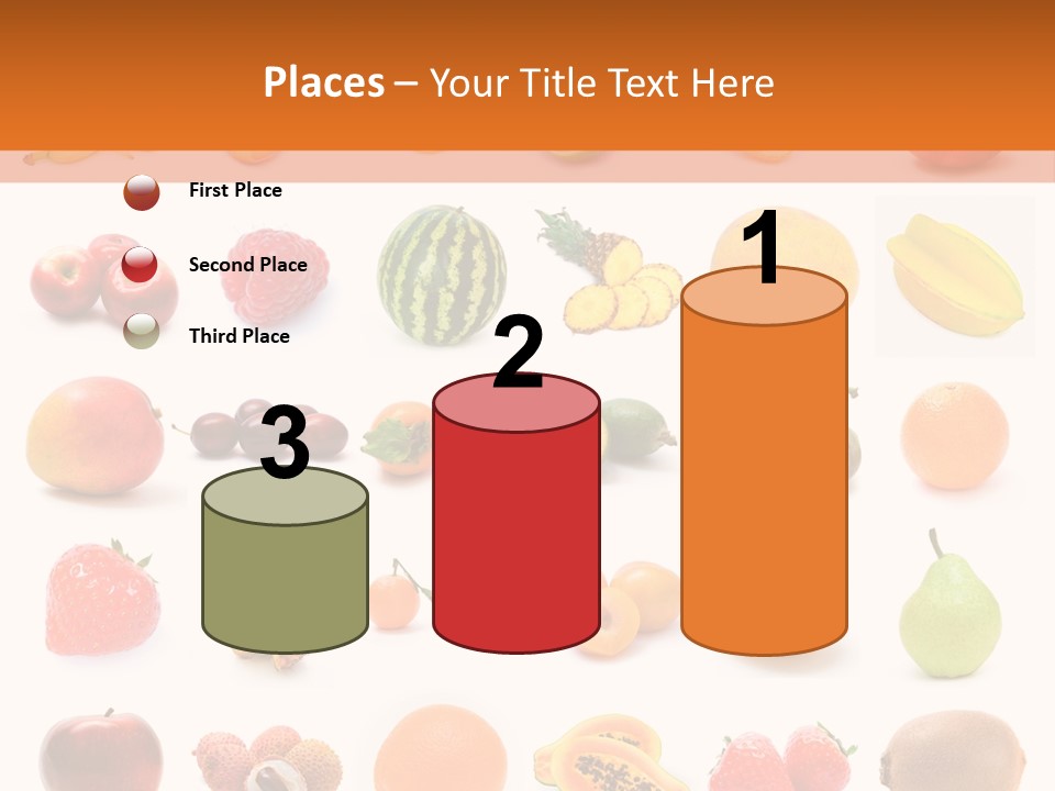 Lemon Apple Ananas PowerPoint Template
