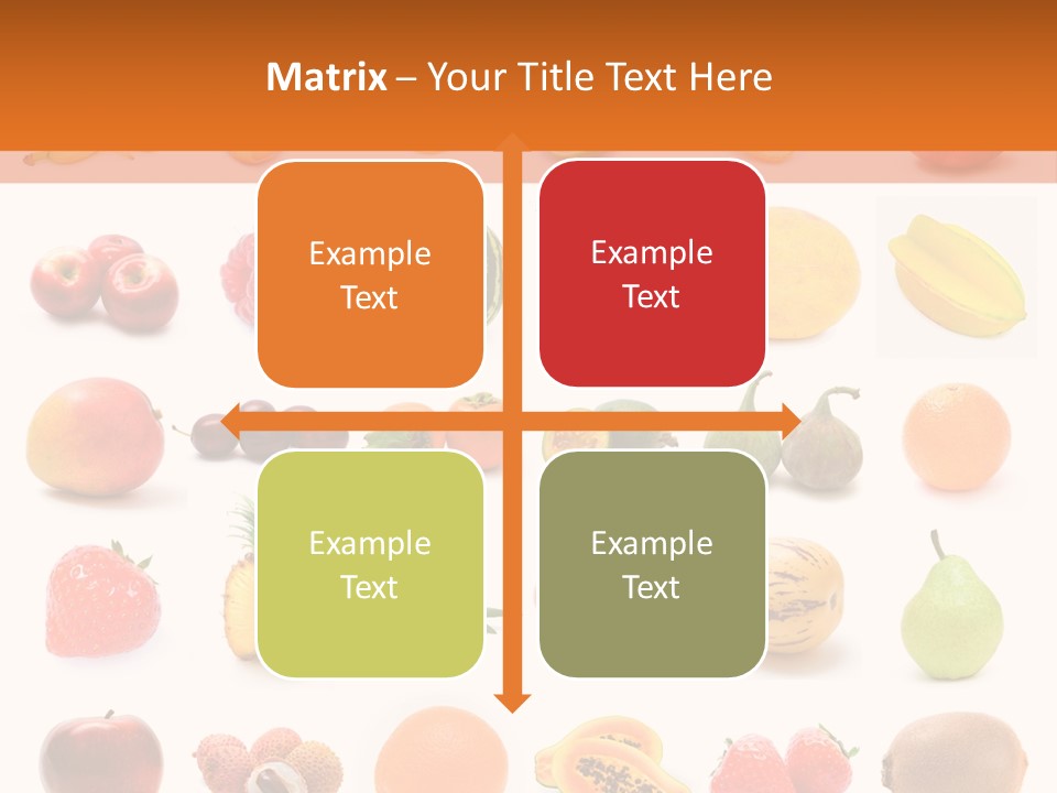 Lemon Apple Ananas PowerPoint Template