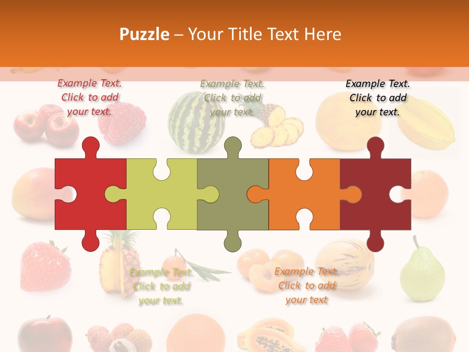 Lemon Apple Ananas PowerPoint Template