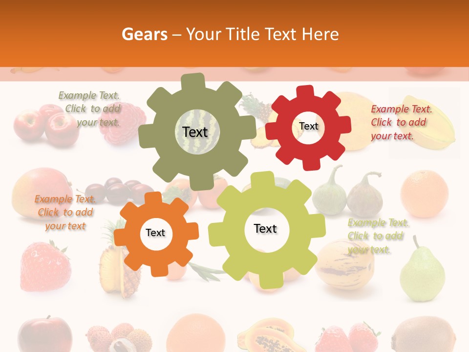 Lemon Apple Ananas PowerPoint Template