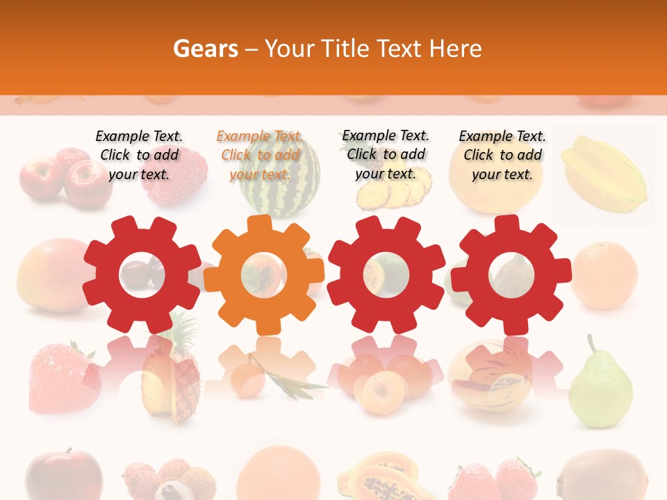 Lemon Apple Ananas PowerPoint Template