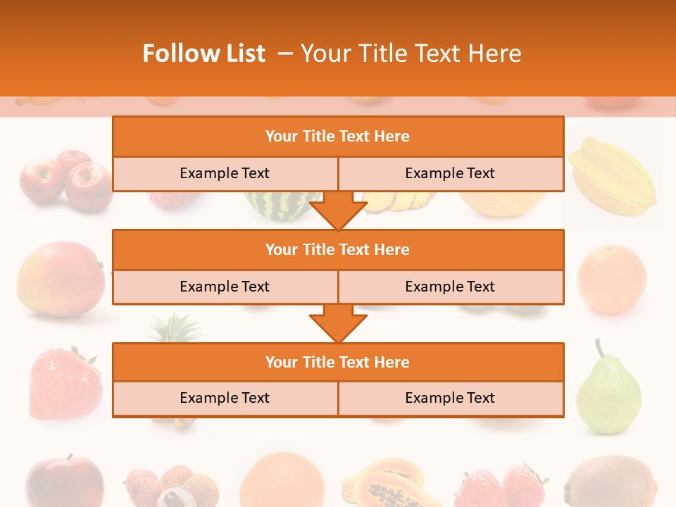 Lemon Apple Ananas PowerPoint Template