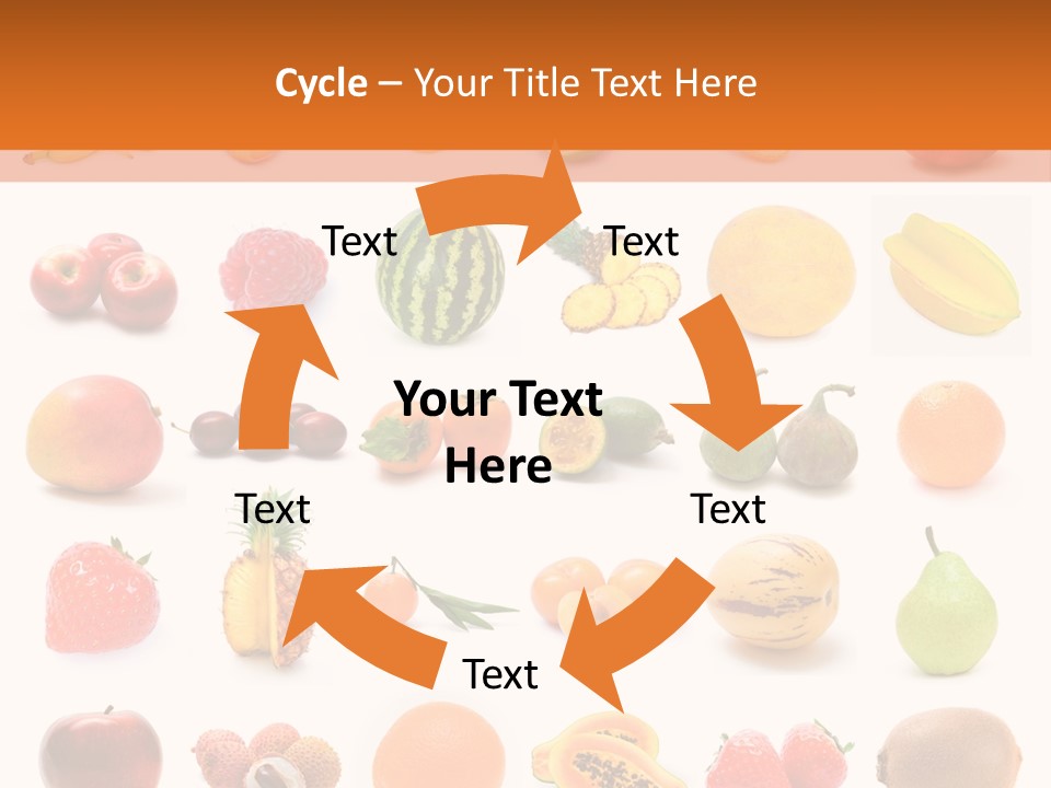 Lemon Apple Ananas PowerPoint Template