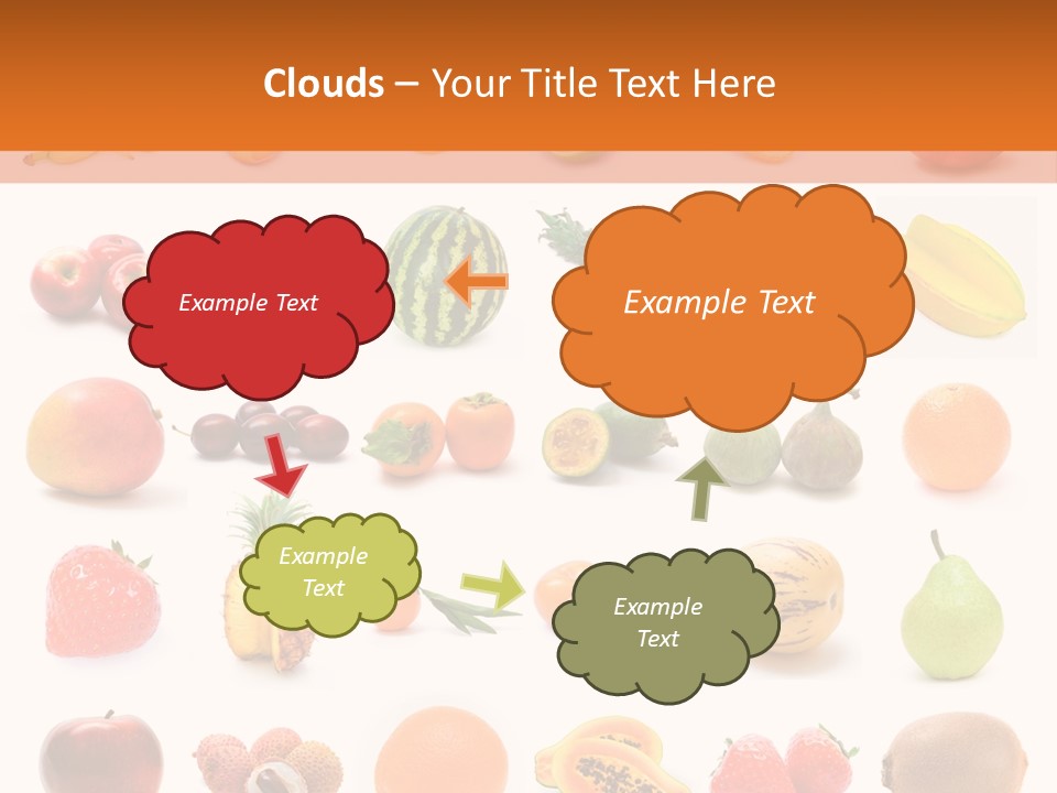 Lemon Apple Ananas PowerPoint Template