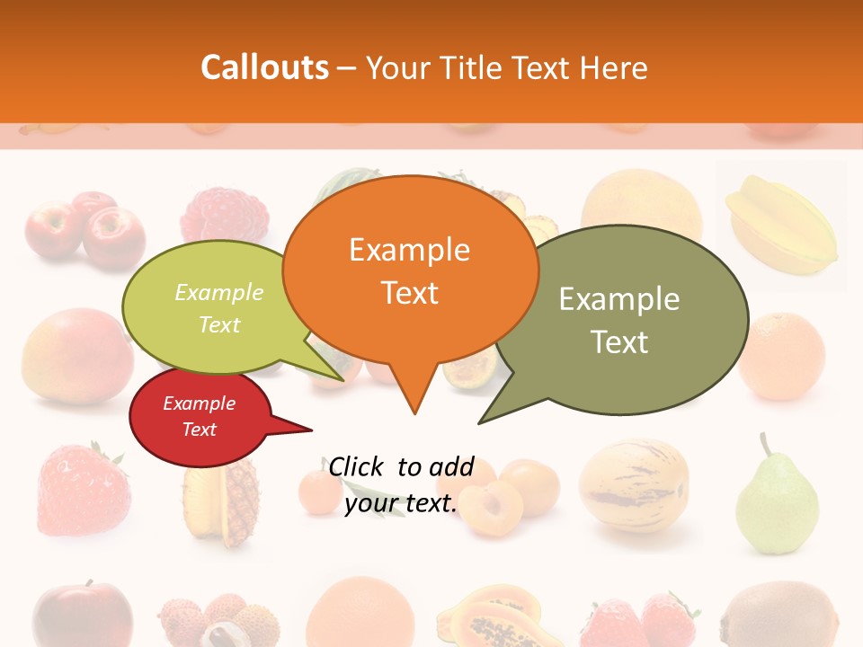 Lemon Apple Ananas PowerPoint Template