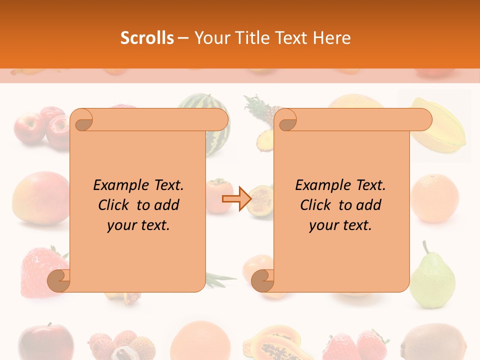 Lemon Apple Ananas PowerPoint Template